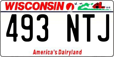 WI license plate 493NTJ