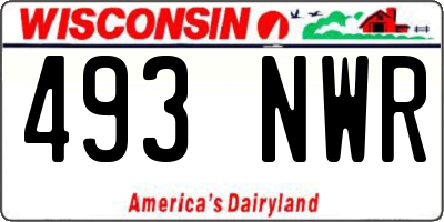 WI license plate 493NWR