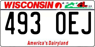 WI license plate 493OEJ