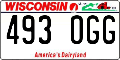 WI license plate 493OGG