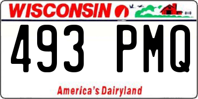 WI license plate 493PMQ
