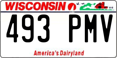 WI license plate 493PMV