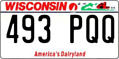 WI license plate 493PQQ