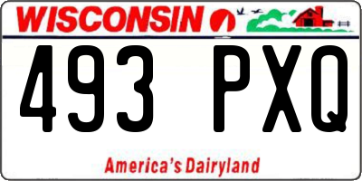 WI license plate 493PXQ