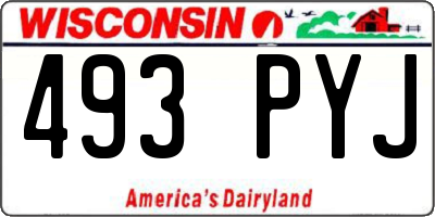 WI license plate 493PYJ