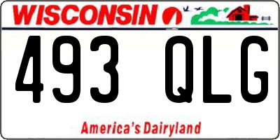 WI license plate 493QLG