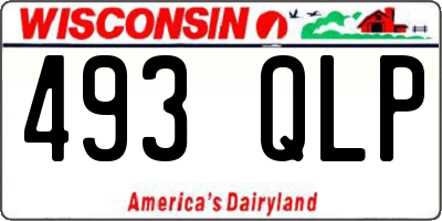 WI license plate 493QLP