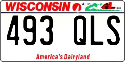 WI license plate 493QLS