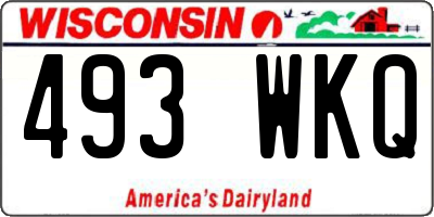WI license plate 493WKQ