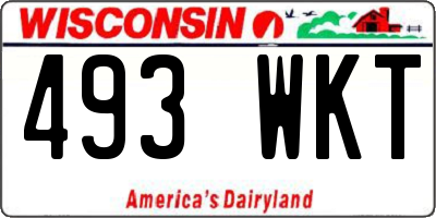 WI license plate 493WKT