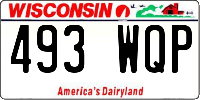 WI license plate 493WQP