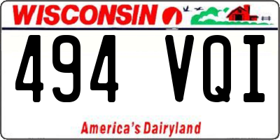 WI license plate 494VQI