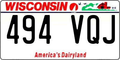 WI license plate 494VQJ