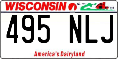 WI license plate 495NLJ