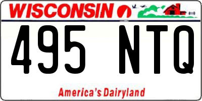 WI license plate 495NTQ