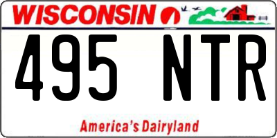 WI license plate 495NTR