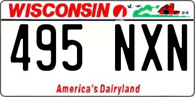 WI license plate 495NXN