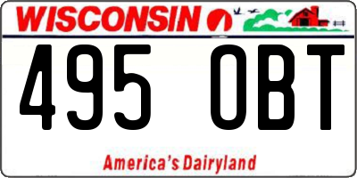 WI license plate 495OBT
