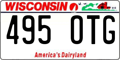 WI license plate 495OTG