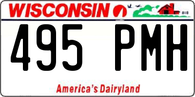 WI license plate 495PMH