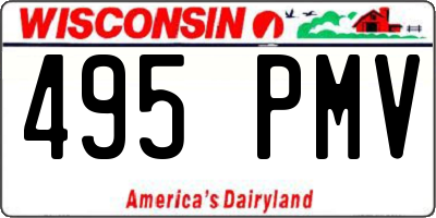 WI license plate 495PMV