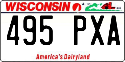 WI license plate 495PXA