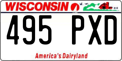 WI license plate 495PXD