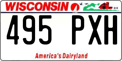 WI license plate 495PXH