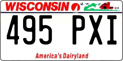 WI license plate 495PXI