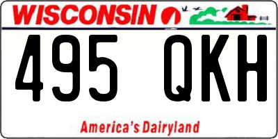 WI license plate 495QKH