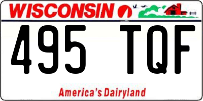 WI license plate 495TQF