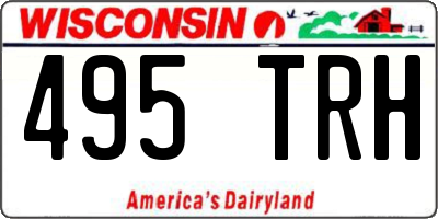WI license plate 495TRH