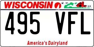 WI license plate 495VFL