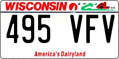WI license plate 495VFV