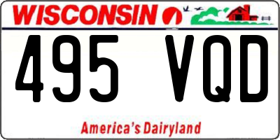 WI license plate 495VQD