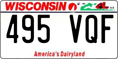 WI license plate 495VQF