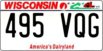 WI license plate 495VQG
