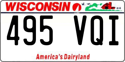 WI license plate 495VQI