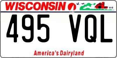 WI license plate 495VQL