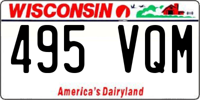 WI license plate 495VQM