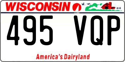 WI license plate 495VQP