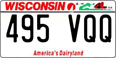 WI license plate 495VQQ