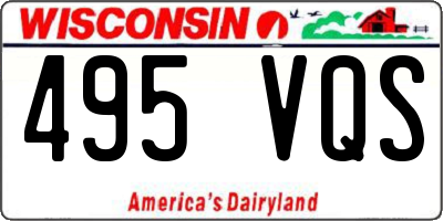 WI license plate 495VQS