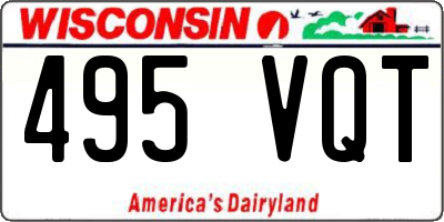 WI license plate 495VQT