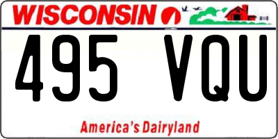 WI license plate 495VQU
