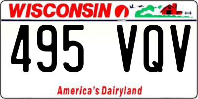 WI license plate 495VQV