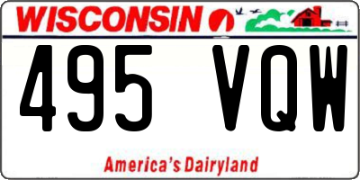 WI license plate 495VQW