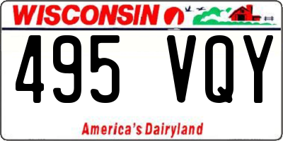 WI license plate 495VQY