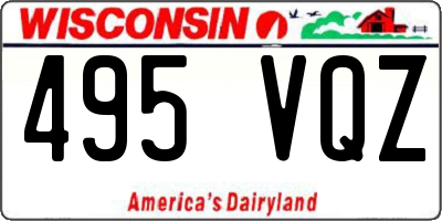 WI license plate 495VQZ