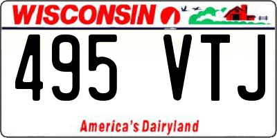 WI license plate 495VTJ